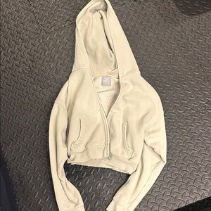 TNA Sage light green Cropped Hoodie
